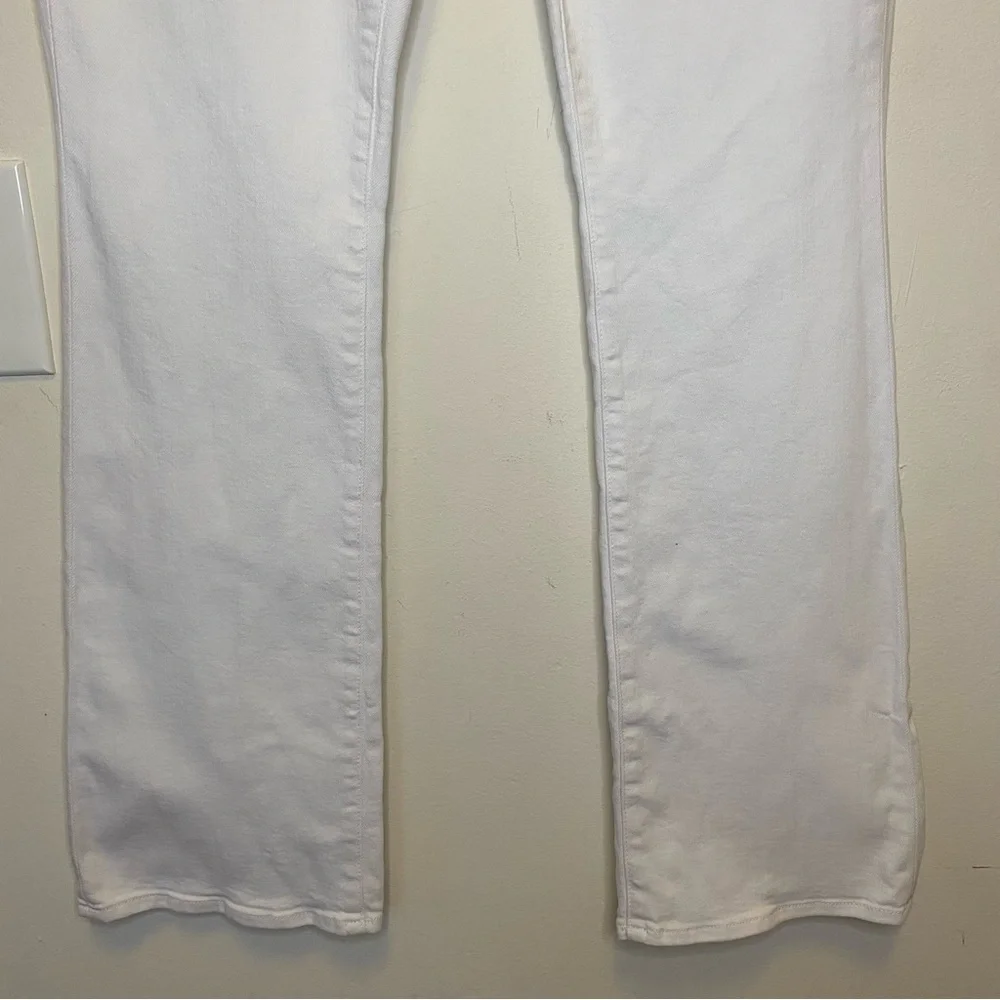 L’AGENCE Oriana High Rise Straight Leg 5-Pocket Jeans White Sz 29 - Picture 9 of 13